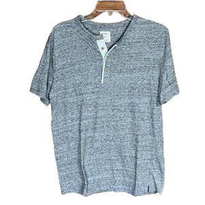Merona Medium Button Front T-Shirt - Heather Grey